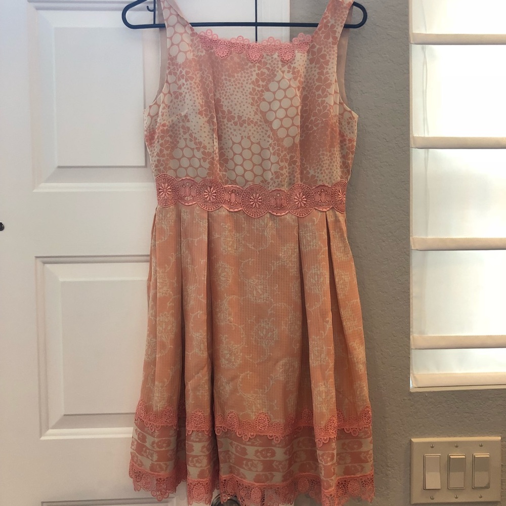 anna sui pink lace dress